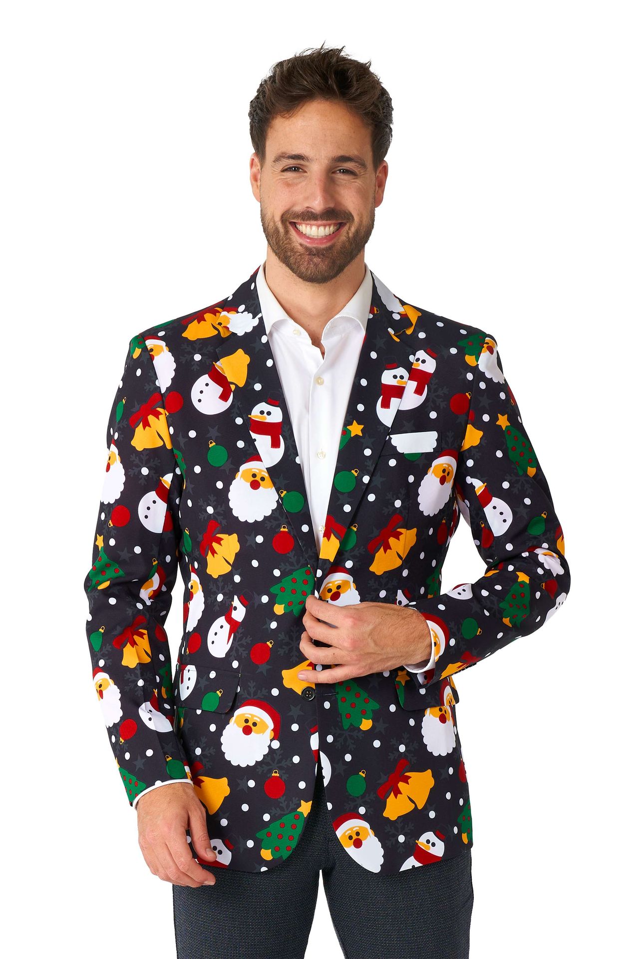 Offstream Men's Colbert Xmas Icons Zwart