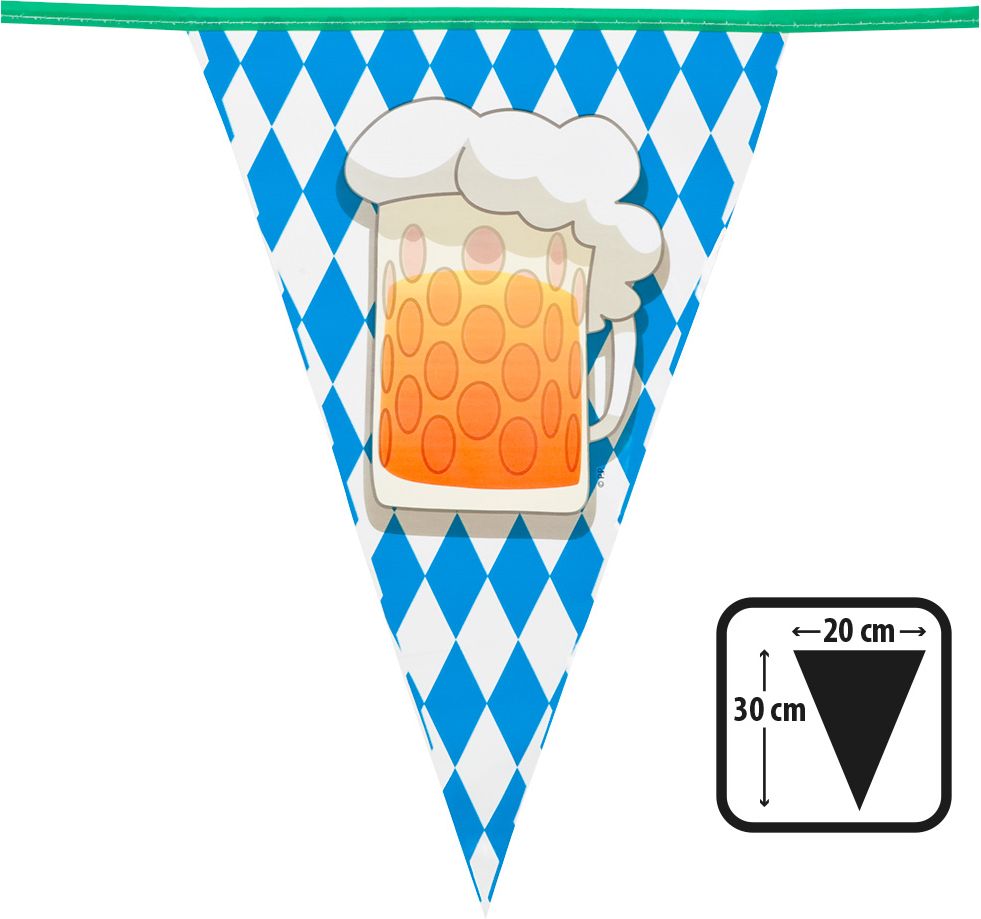 Oktoberfest bier vlaggenlijn