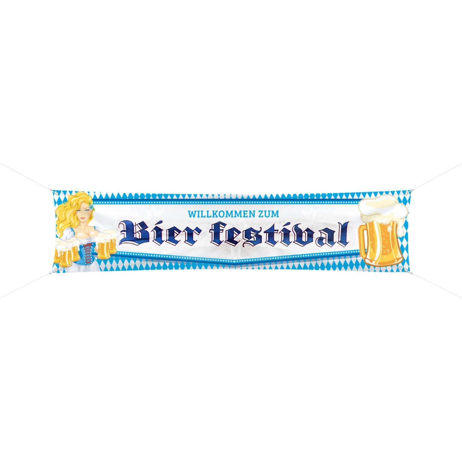 Oktoberfest bierpullen spandoek