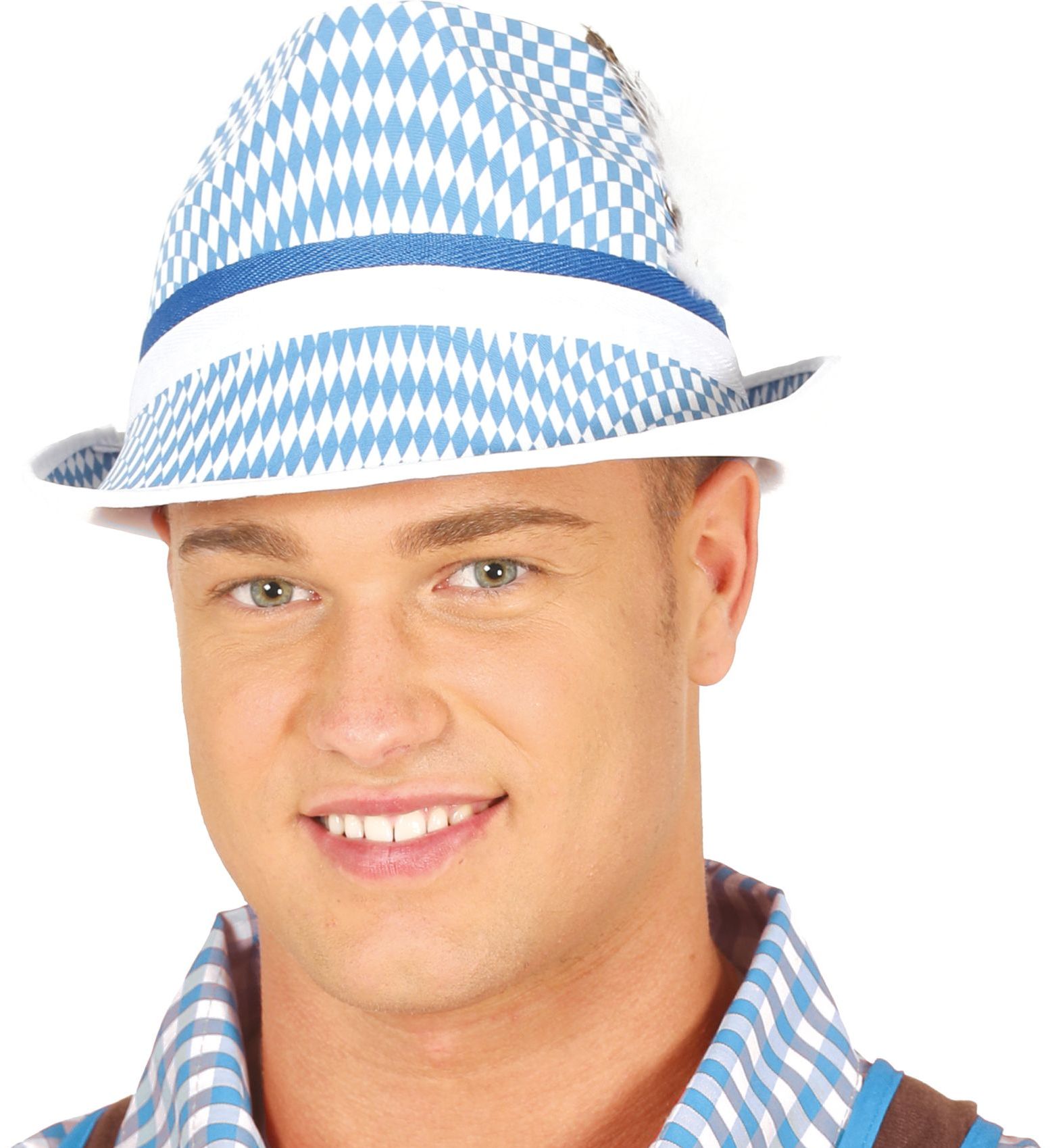 Oktoberfest hoedje blauw wit