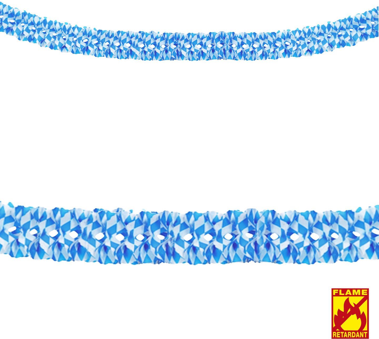 Oktoberfest slinger blauw wit