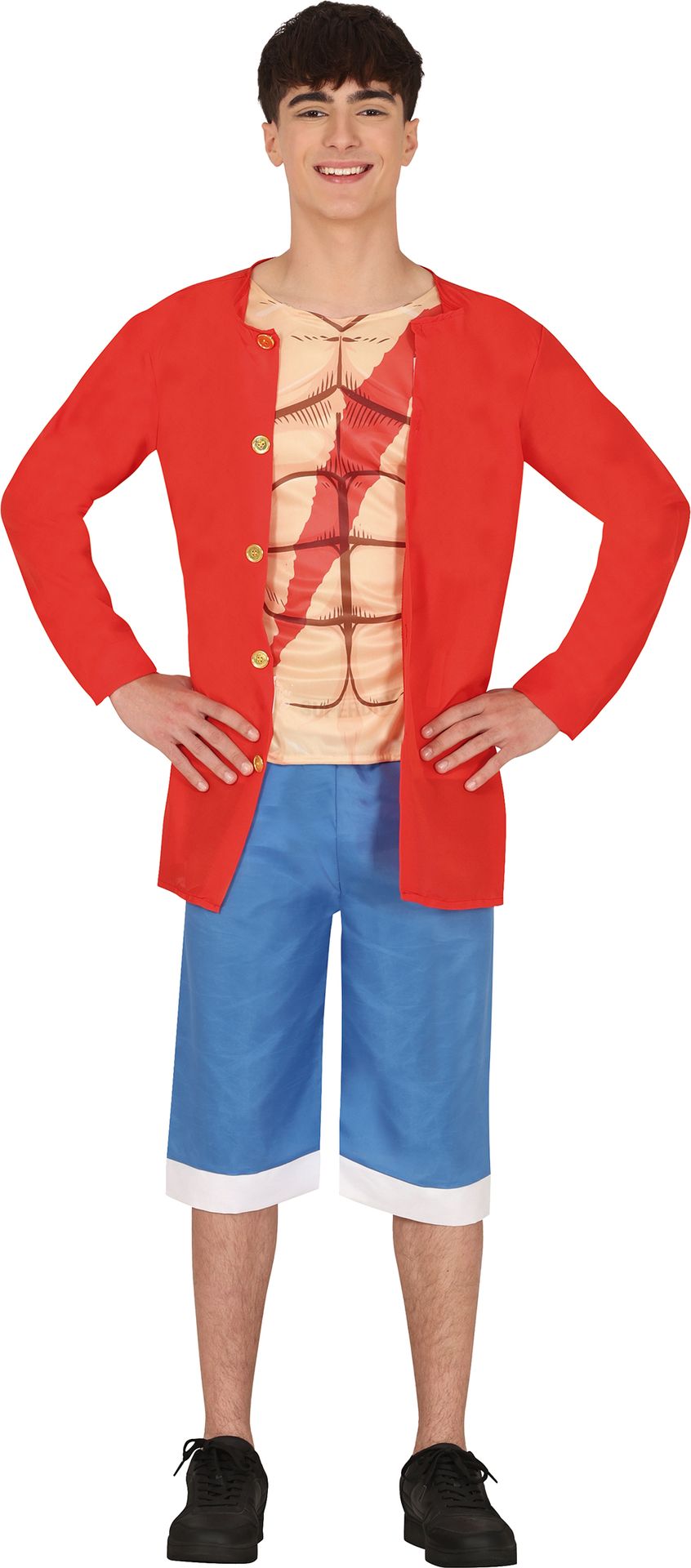 One Piece Piraat Luffy Jongens Kostuum 14-16 Jaar
