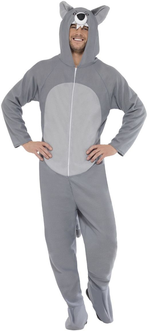 Onesie grijs wolf