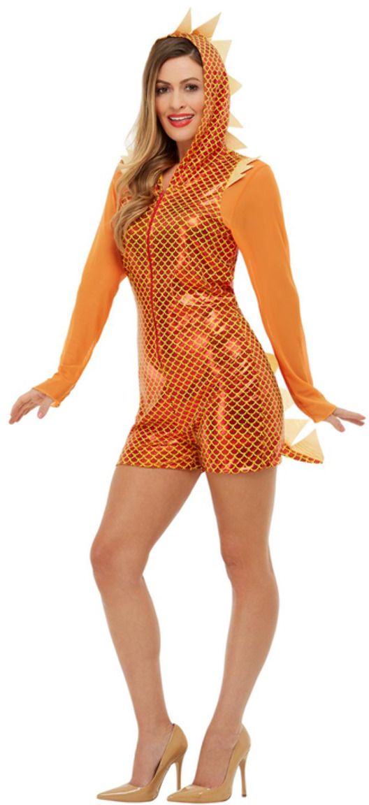 Onesie oranje draak