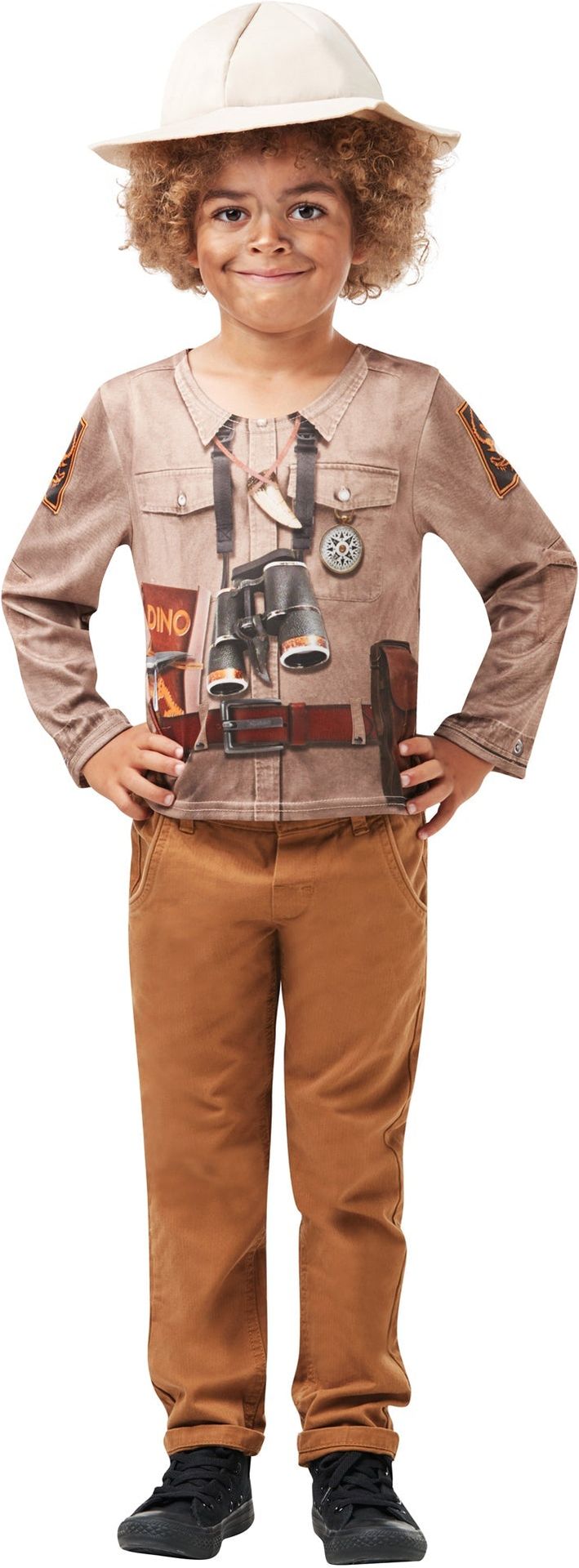 Ontdekkingsreiziger Dinosaurus Shirt Jongens