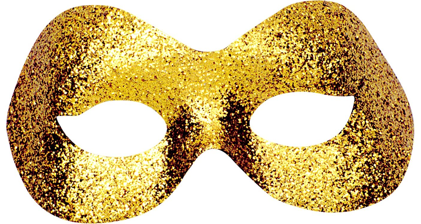 Oogmasker glitter fidelio goud