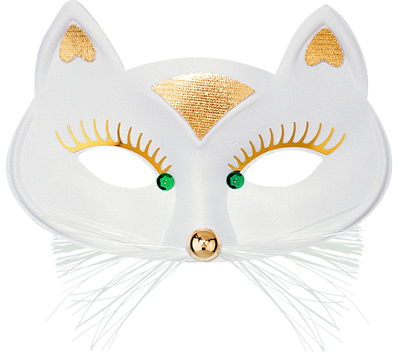 Oogmasker kat wit