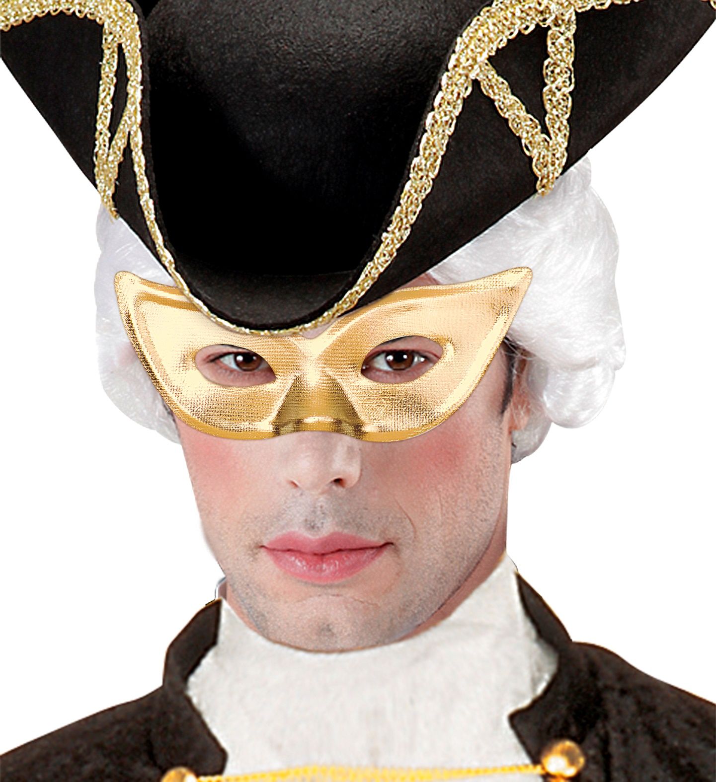 Oogmasker Papillion goud