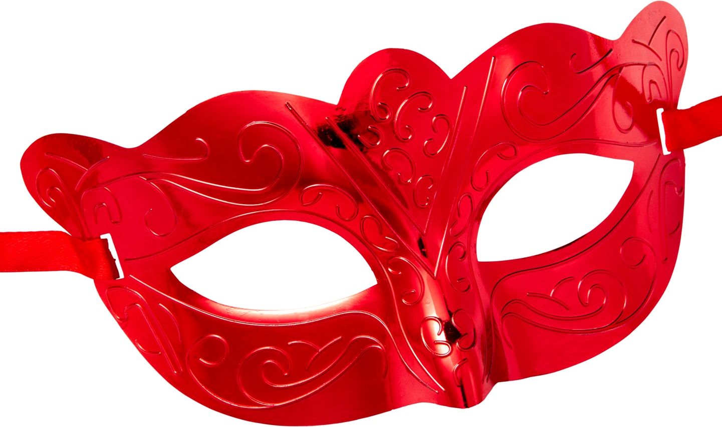 Oogmasker rood