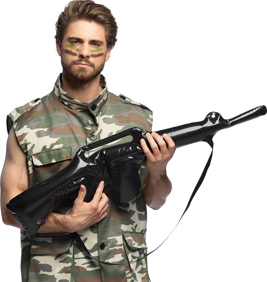 Opblaasbaar SWAT-geweer 55cm