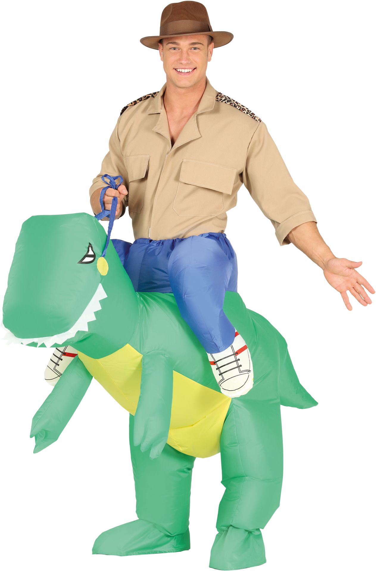 Opblaasbare dinosaurus outfit