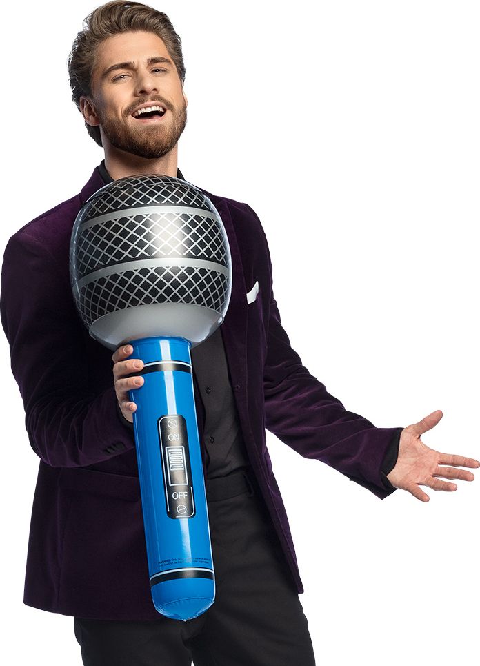 Opblaasbare Grote Microfoon 76 cm
