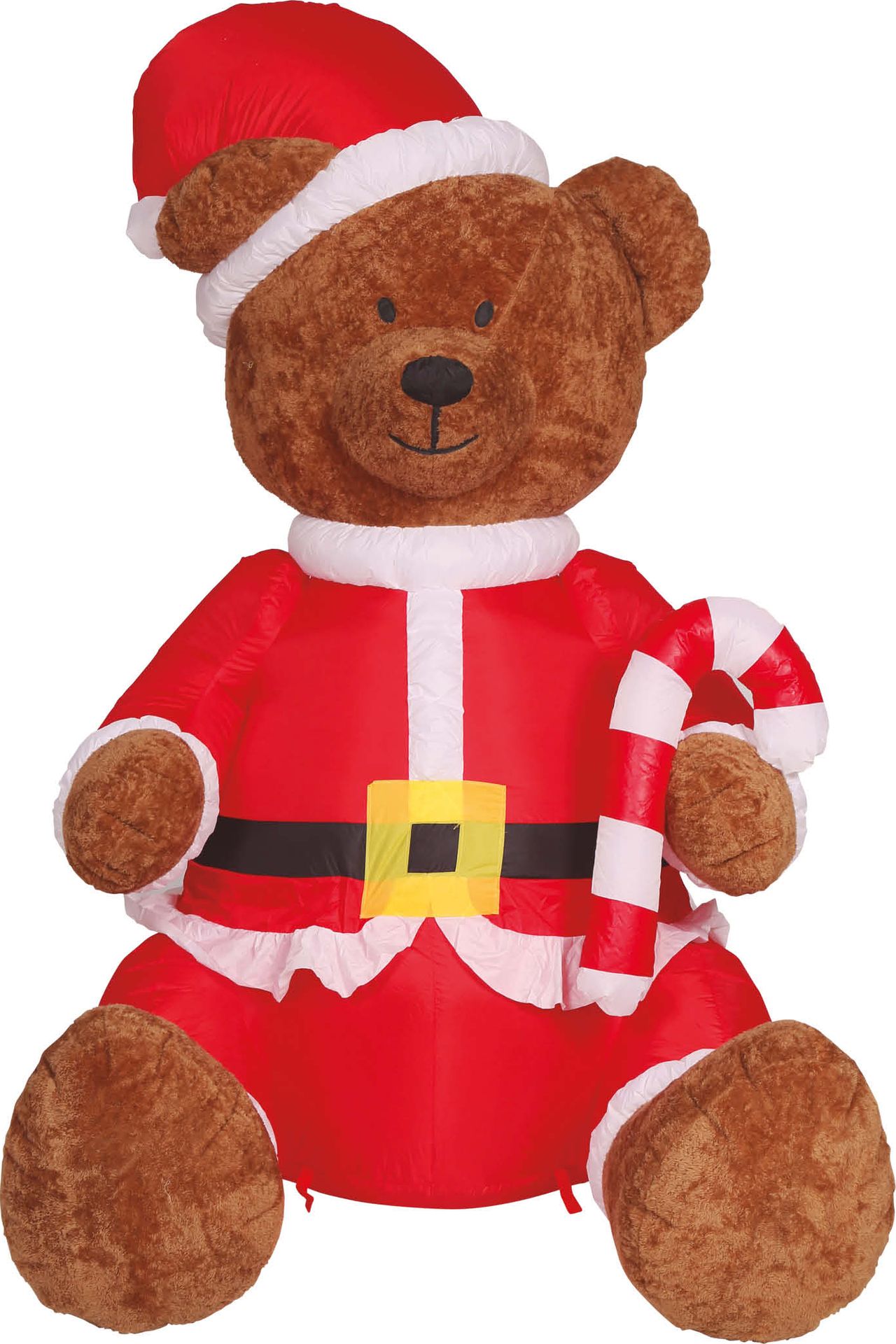 Opblaasbare kerstman bruine beer kerst decoratie