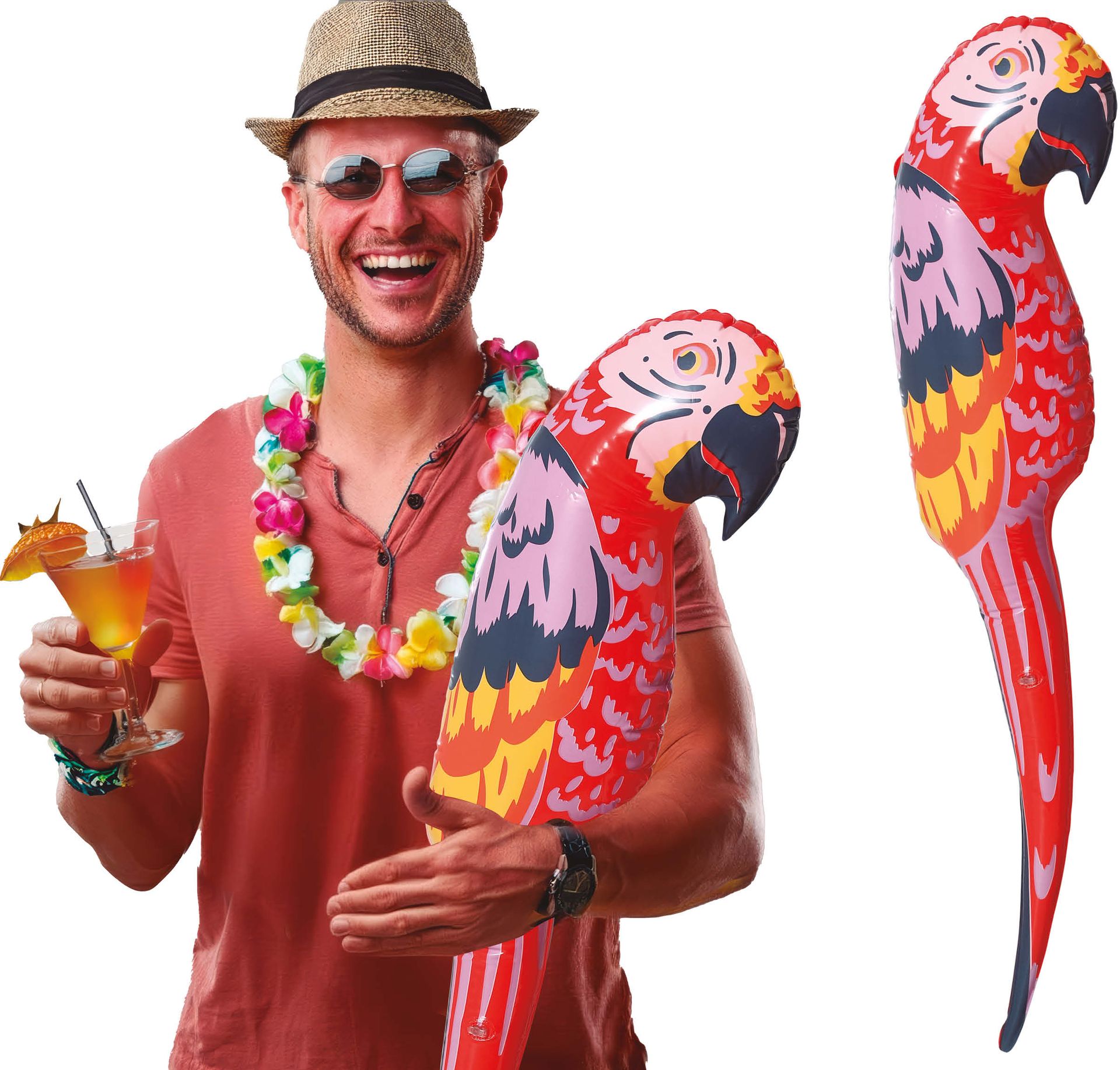 Opblaasbare Rode Papegaai