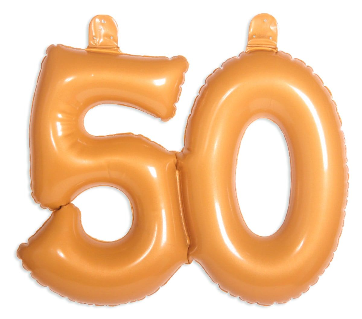 Opblaascijfer goud 50 jubileum verjaardag