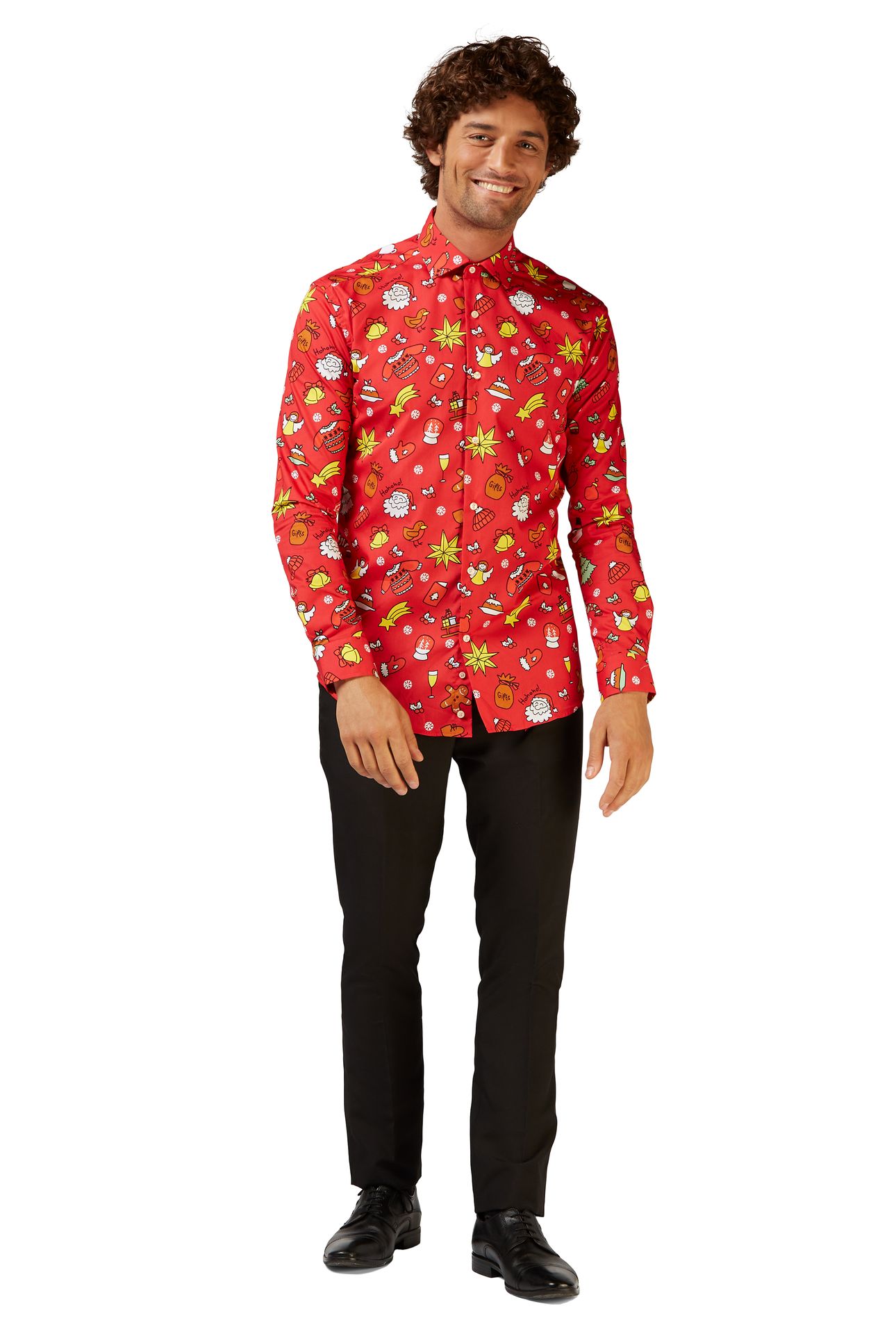 Opposuits Christmas Doodle rode kerst blouse
