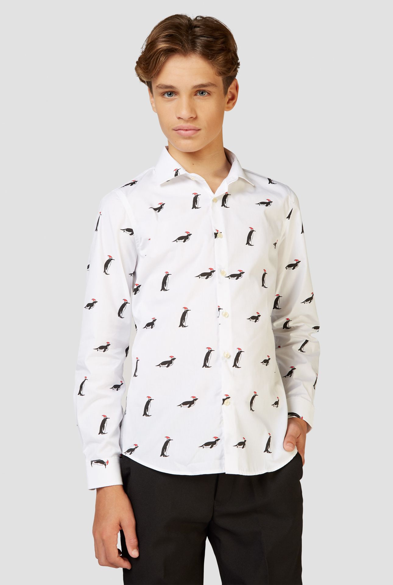 Opposuits Christmas Penguins blouse tieners