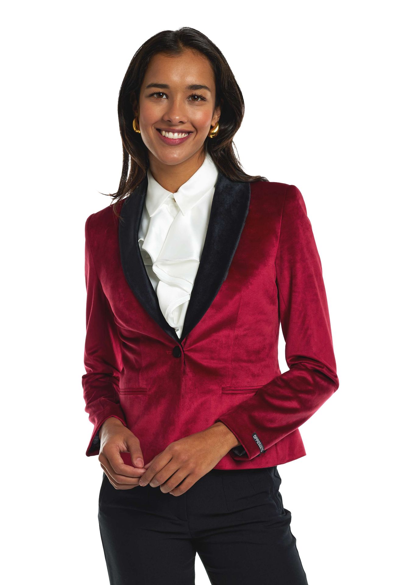 Opposuits Deluxe Women's Colbert Dinner Jacket - Burgundy Rood