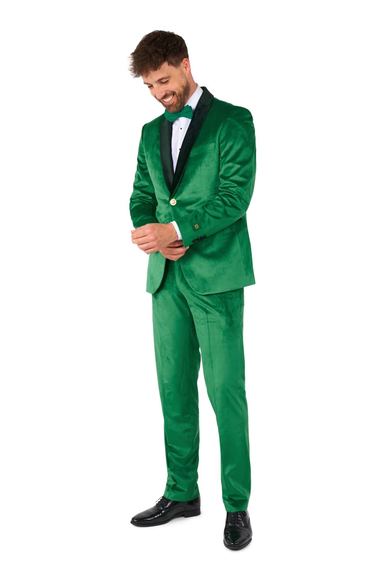 Opposuits Men's Tuxedo Velvet Verdant Groen