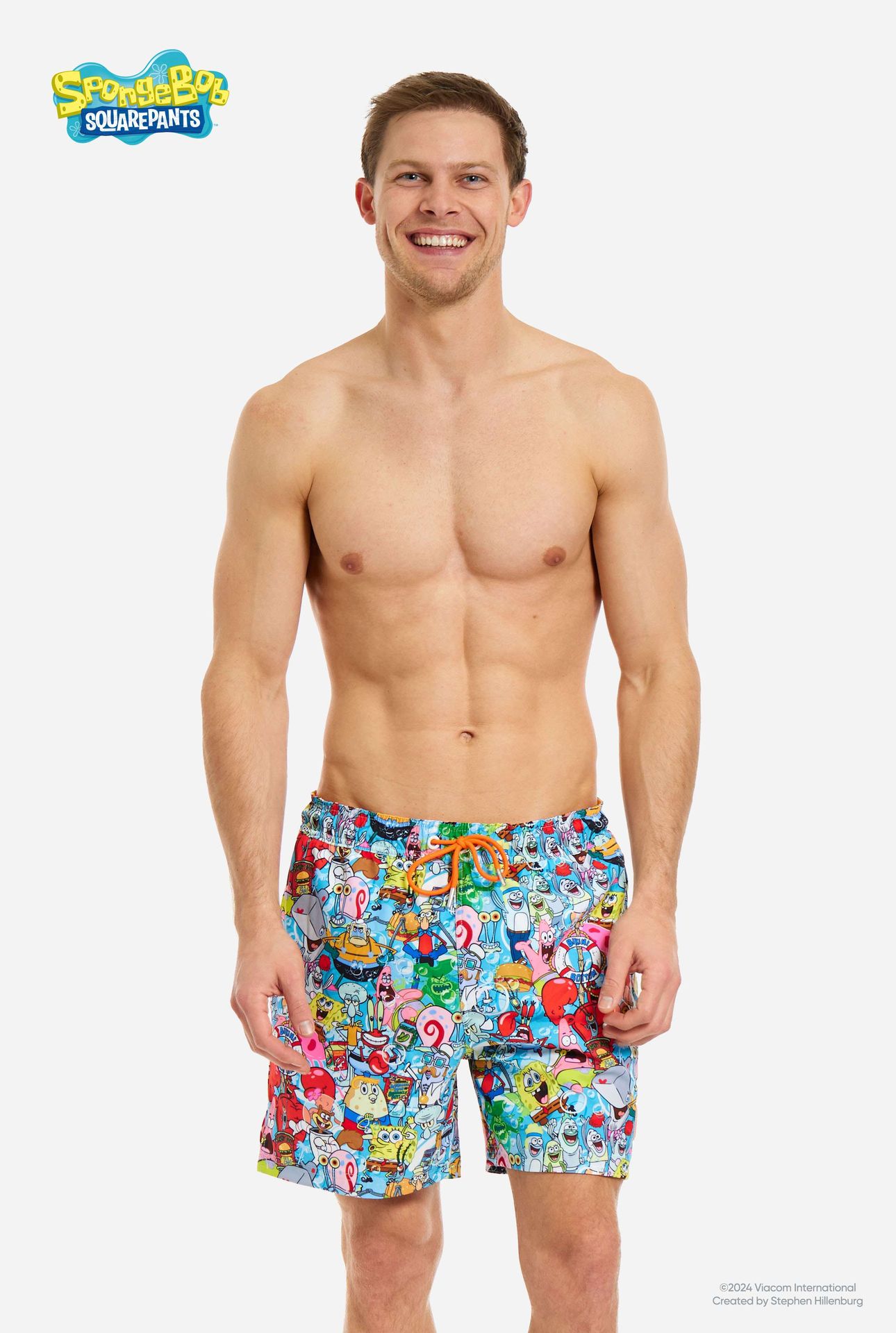 Opposuits Men's Zwembroek Spongebob Frenzy