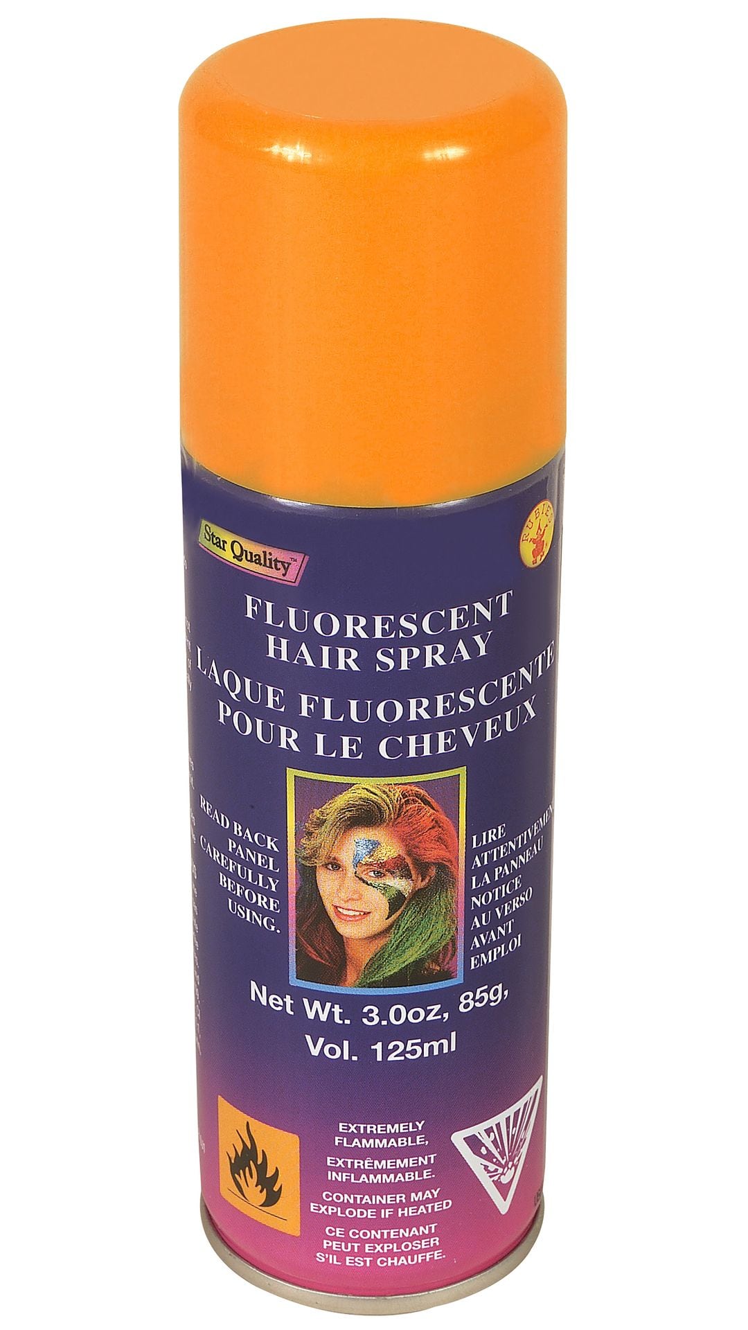 Oranje kleur haarspray