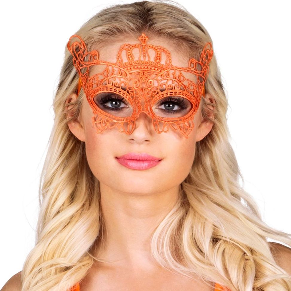 Oranje kroon oogmasker