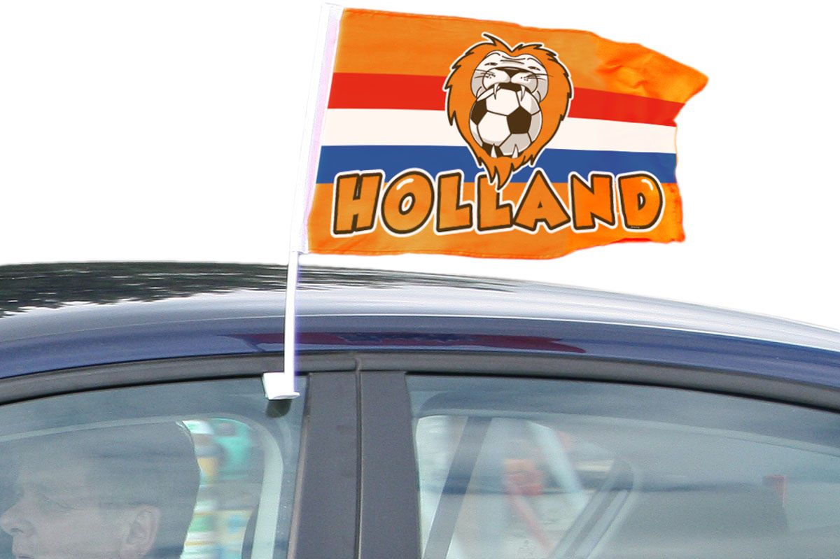 Oranje leeuw Holland autovlag