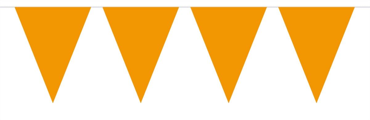Oranje mini vlaggenlijn 3 meter