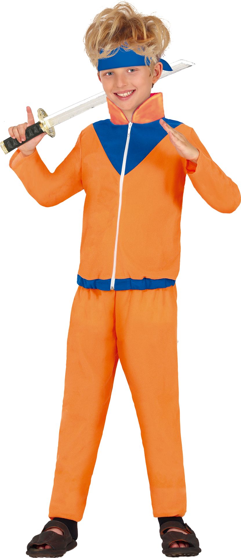 Oranje Naruto ninja outfit jongens