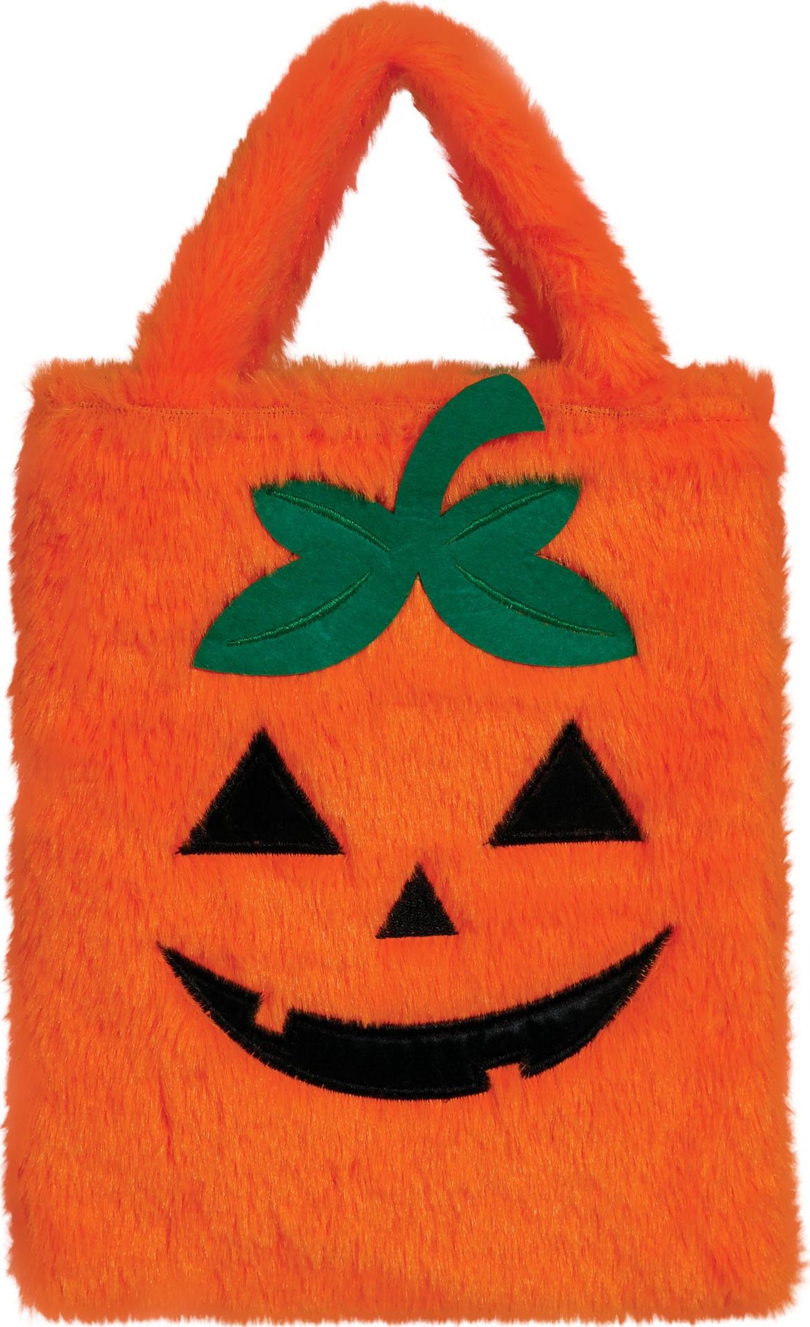 Oranje pluche pompoen tas 19cm halloween