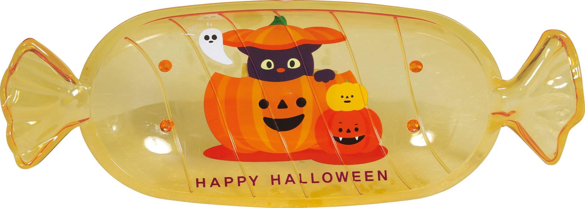 Oranje snoepschaal snoepvorm 34 x 13 cm halloween