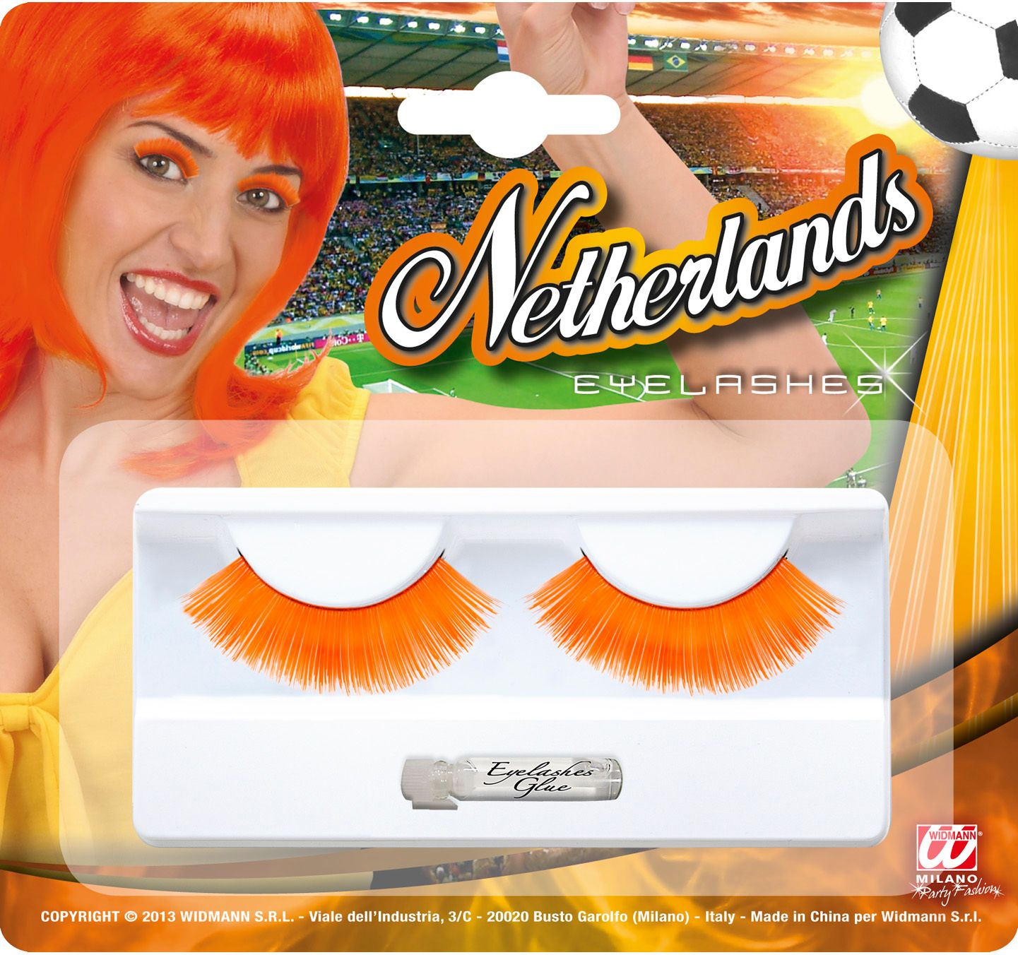 Oranje wimpers