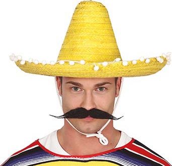 Originele Mexicaanse sombrero geel