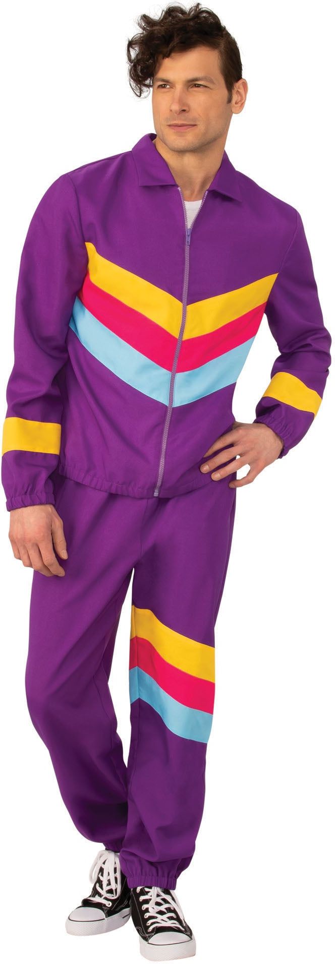 Paars Fout Trainingspak Heren 80s