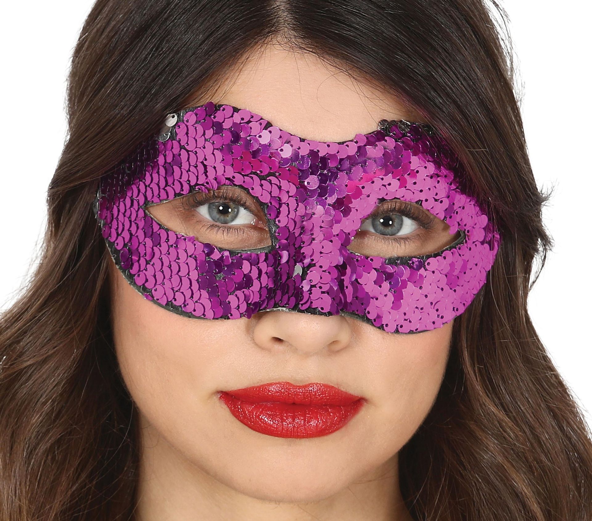 Paars Pailletten Oogmasker