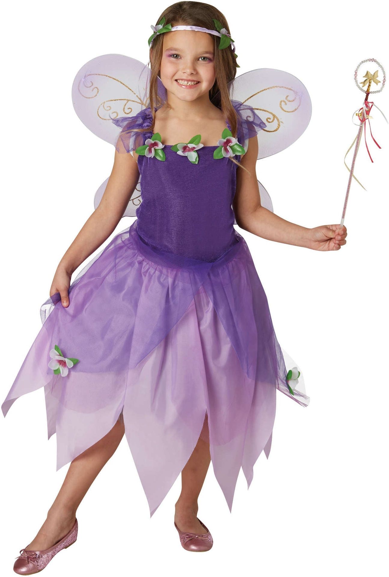 Paarse Fee Outfit Meisjes