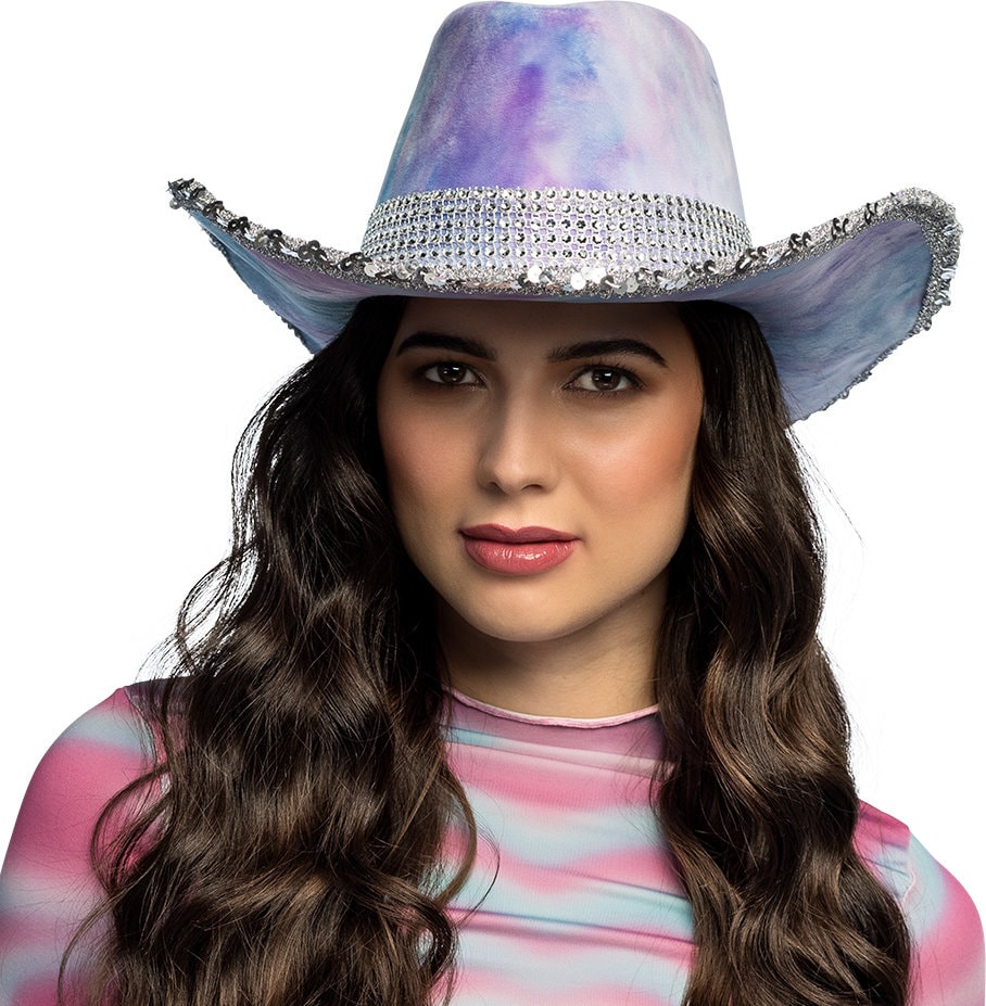 Paarse Glamour Cowboyhoed