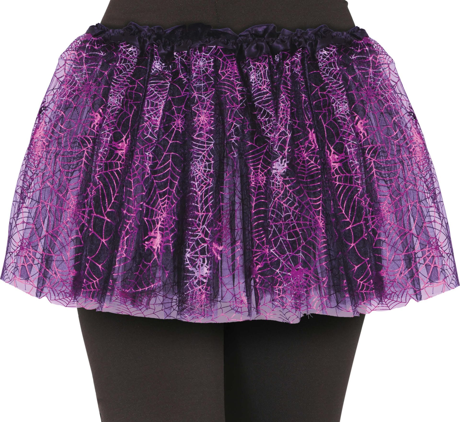 Paarse spinnen tutu kind 30 cm halloween