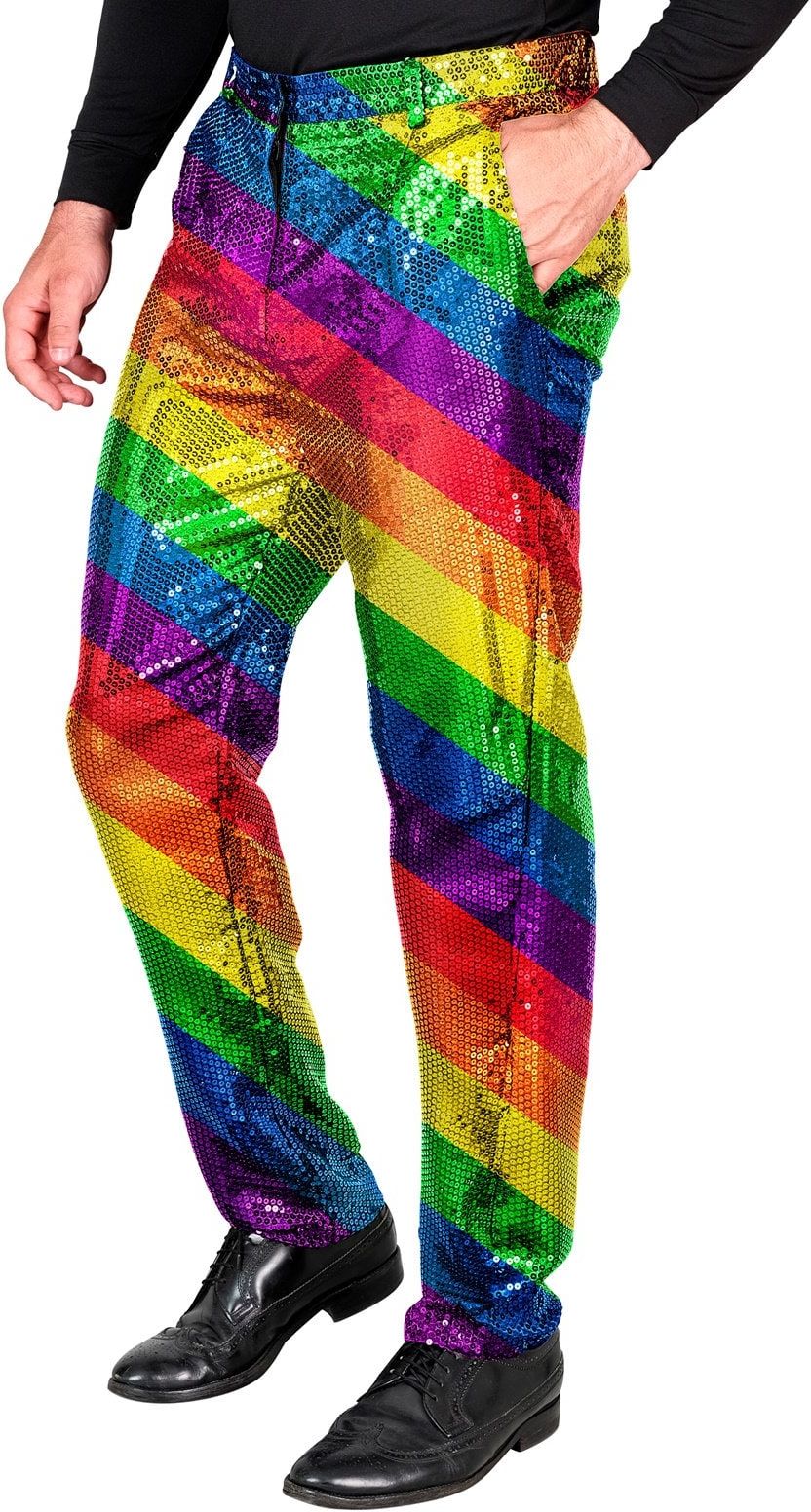 Paillettenbroek Regenboog Carnaval Mannen
