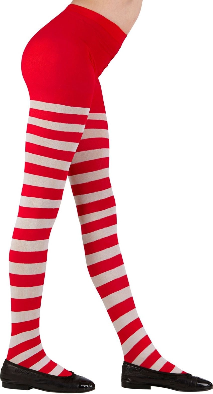 Panty Rood Wit Gestreept Carnaval Dames