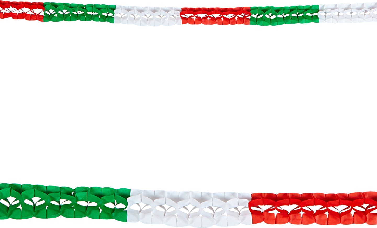 Papieren slingers italiaanse vlag