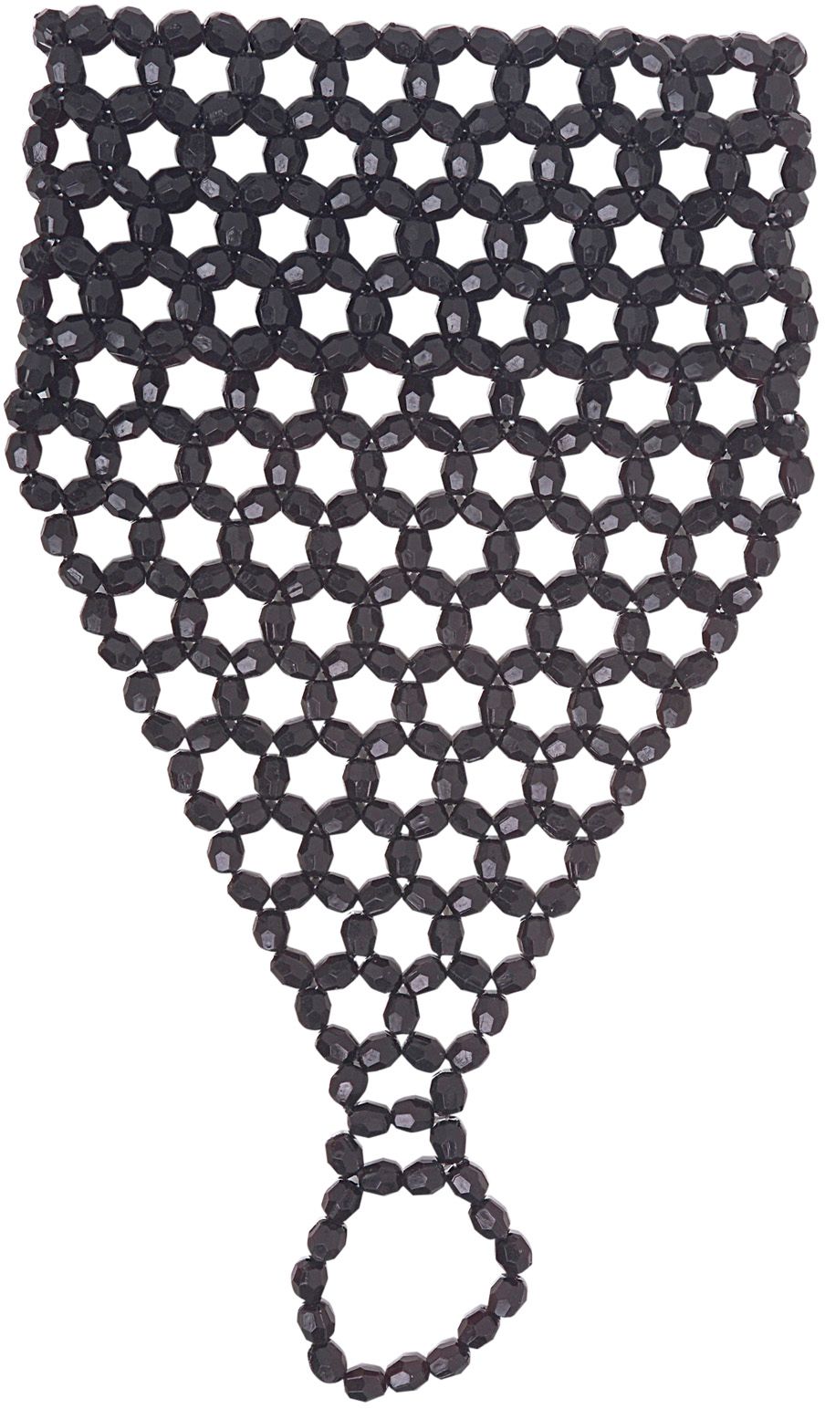 Pareltjes Vingerhandschoen Zwart
