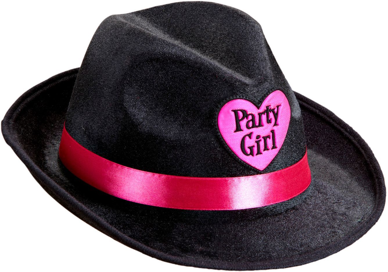 Party girl hoed zwart