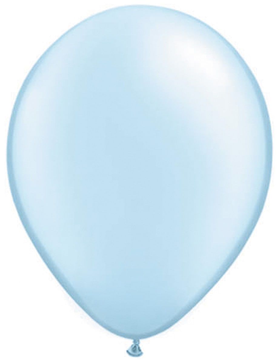 Pearl light blue ballonnen 100 stuks 28cm