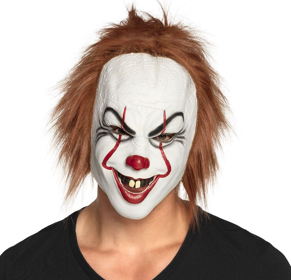 Pennywise clown masker met haar