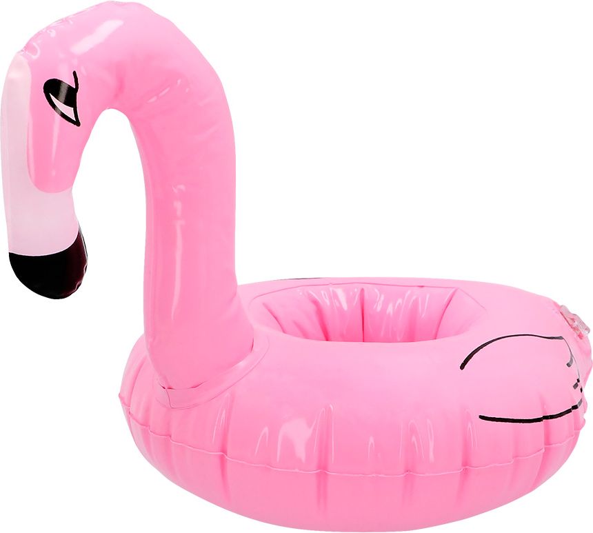 Perry de roze flamingo bekerhouder opblaasbaar
