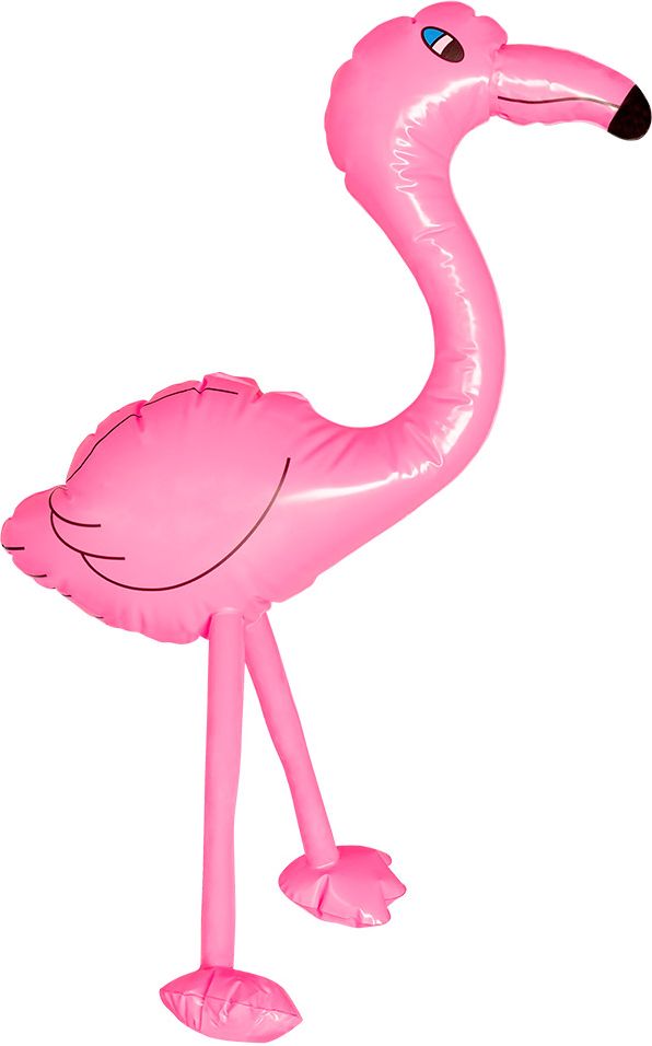 Perry de roze flamingo opblaasbaar 60cm