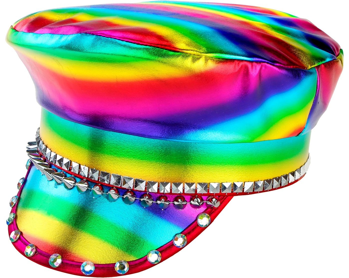 Pet regenboog met studs pride