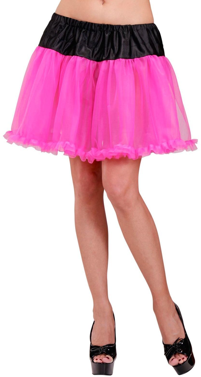 Petticoat zwart roze