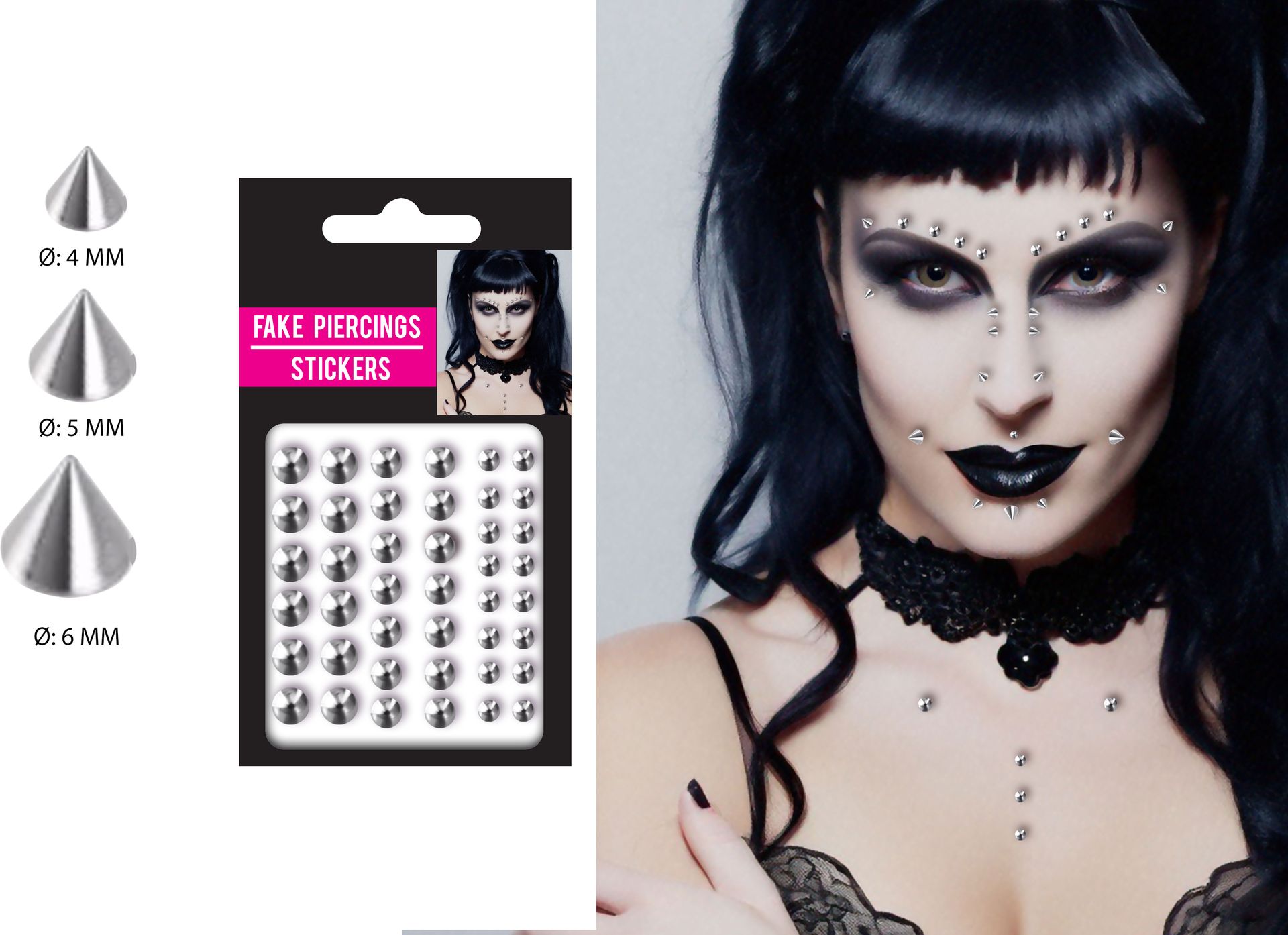 Piercing Stickers Vampier Zilver